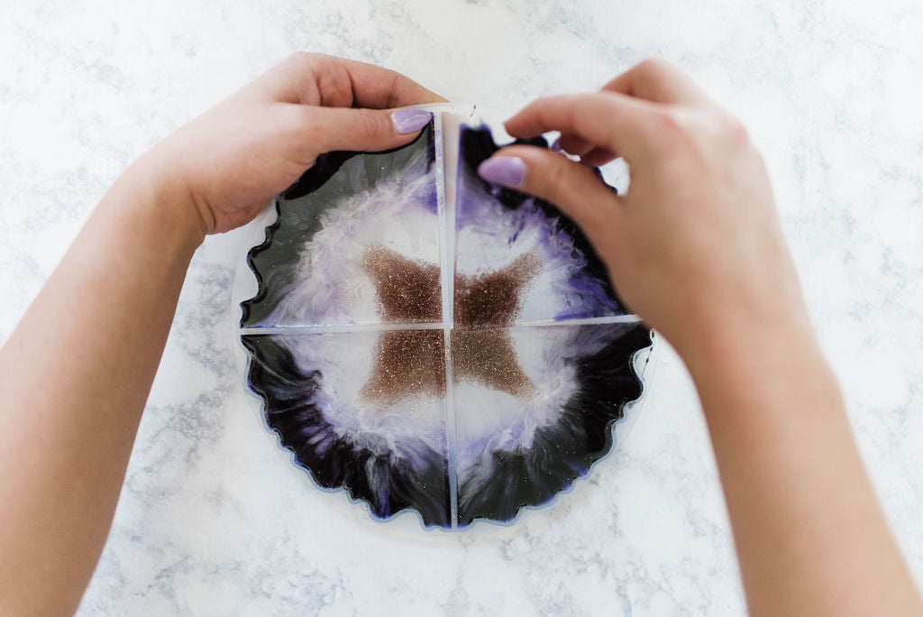 Agate Resin Coasters Craft Party Pack