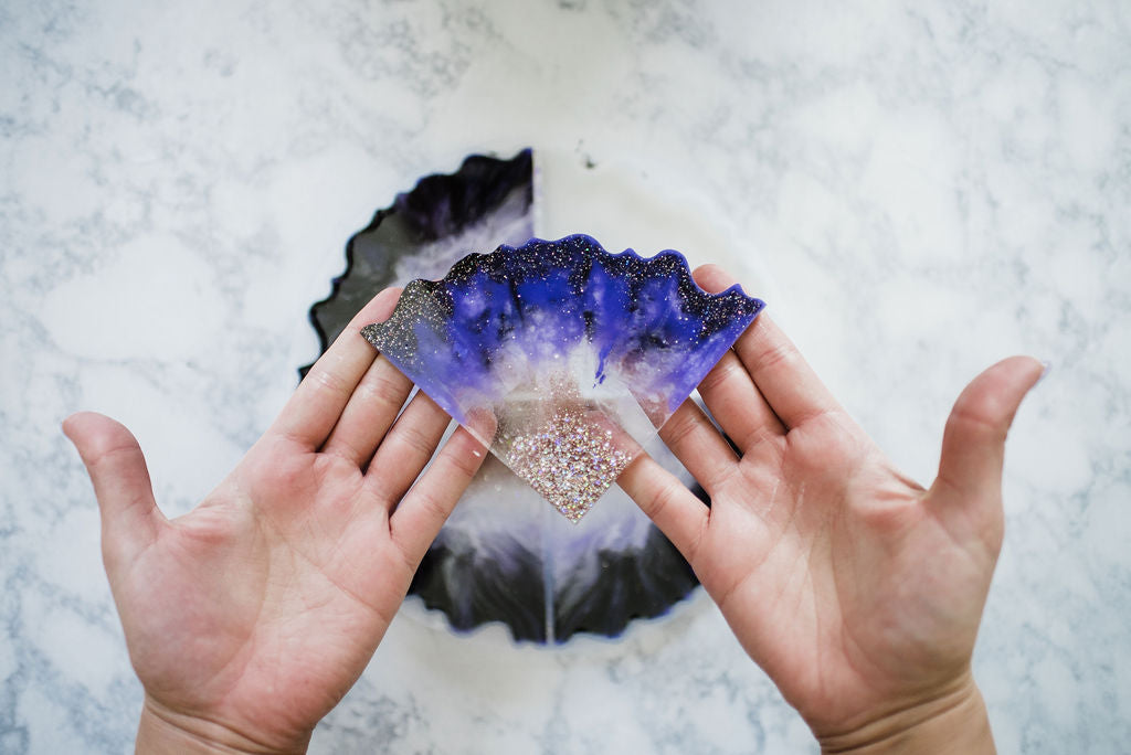 Agate Resin Coasters Craft Party Pack