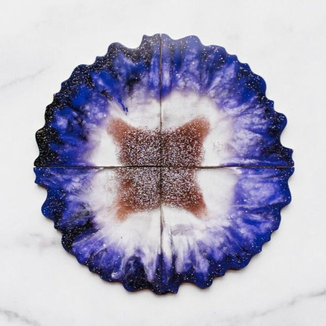 Agate Resin Coasters Craft Party Pack